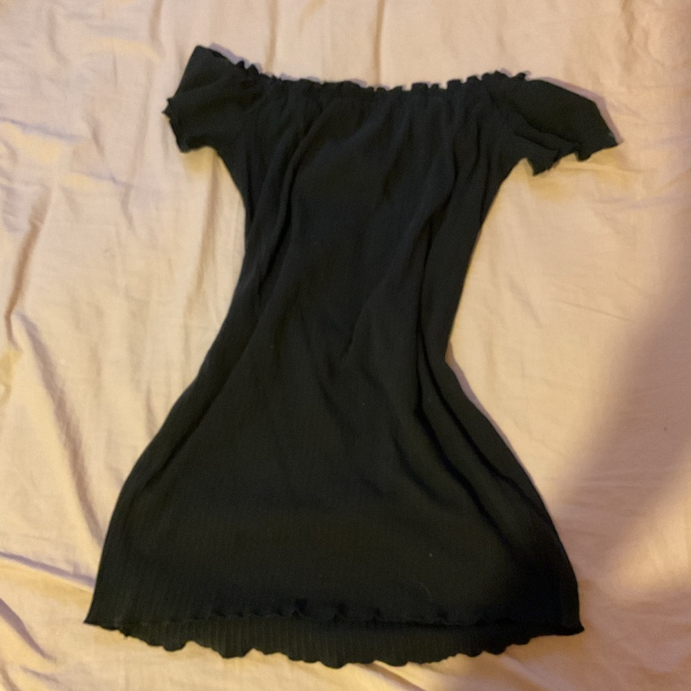 Black Ruffled Dress - Picture 2 of 2
